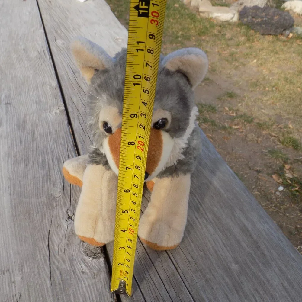 WOLF Plush, Realistic Wolf, PLUSH STUFFED ANIMAL *